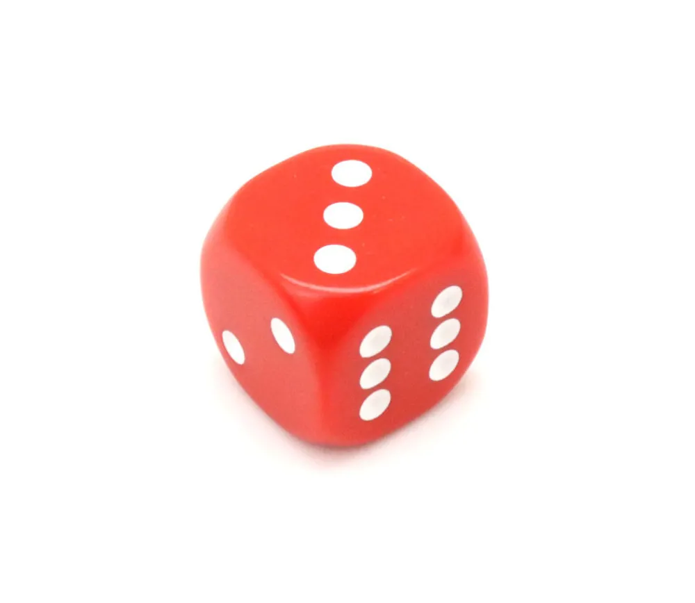 Tout Pour le Jeu Dé à jouer 22 mm rouge de 1 à 6