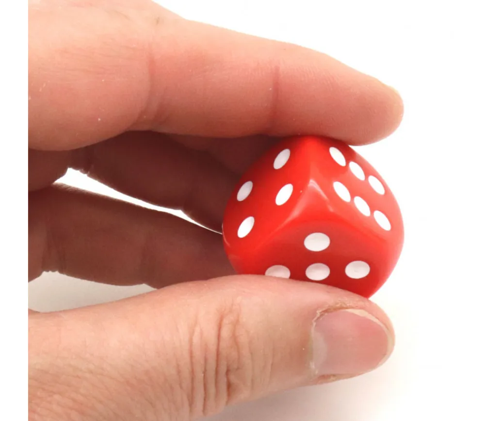 Tout Pour le Jeu Dé à jouer 22 mm rouge de 1 à 6