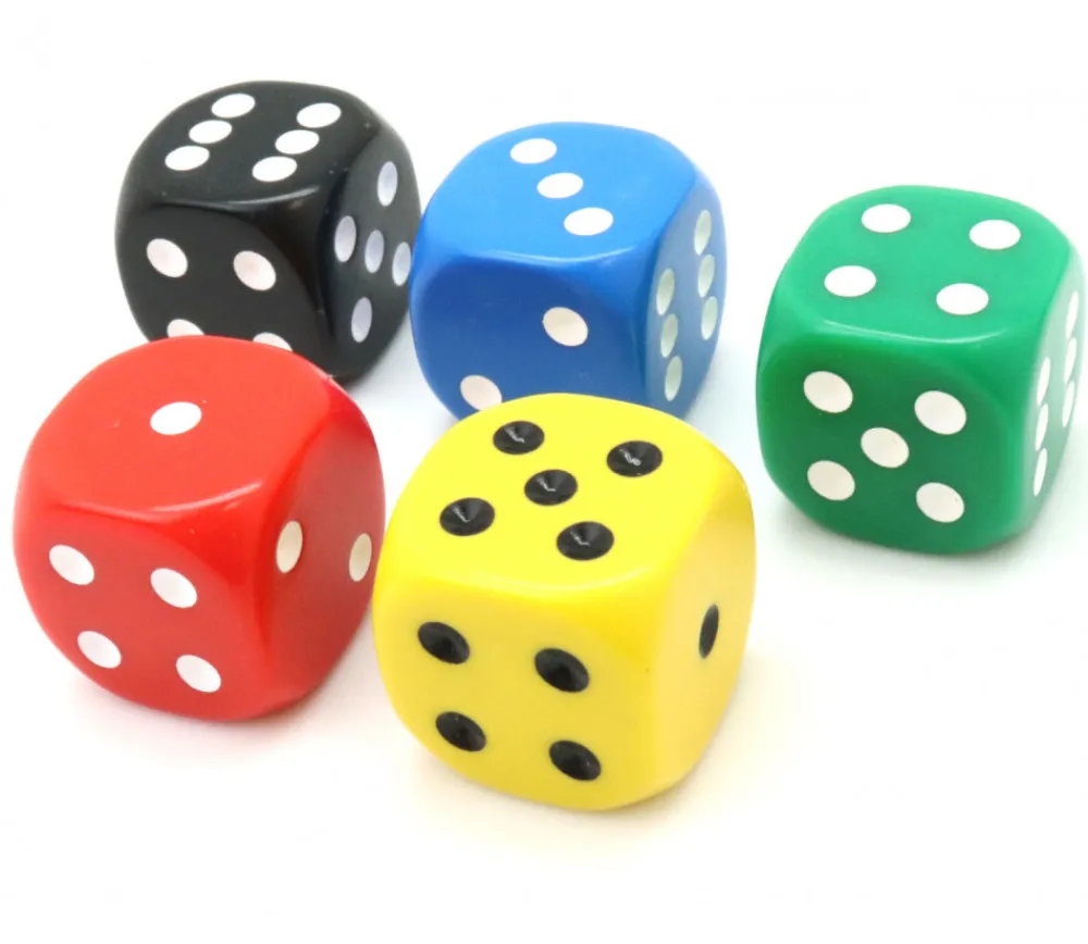 Tout Pour le Jeu Dé à jouer 22 mm rouge de 1 à 6