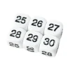 Tout Pour le Jeu Dé à jouer BLANC 16 mm chiffres 25 à 30