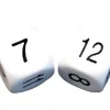 Tout Pour le Jeu Dé à jouer BLANC 22 mm chiffres 7 à 12