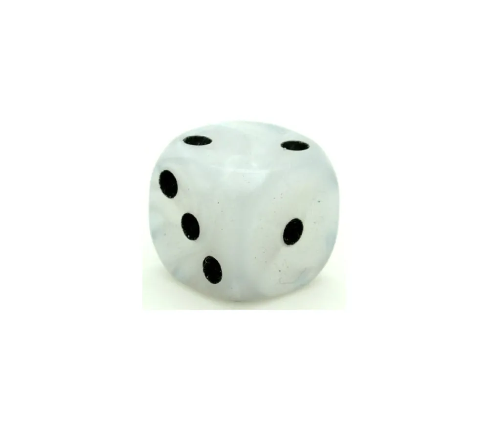 Tout Pour le Jeu Dé à jouer blanc nacré 16 mm