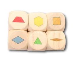 Tout Pour le Jeu Dé à jouer formes géométriques couleurs - 20 mm