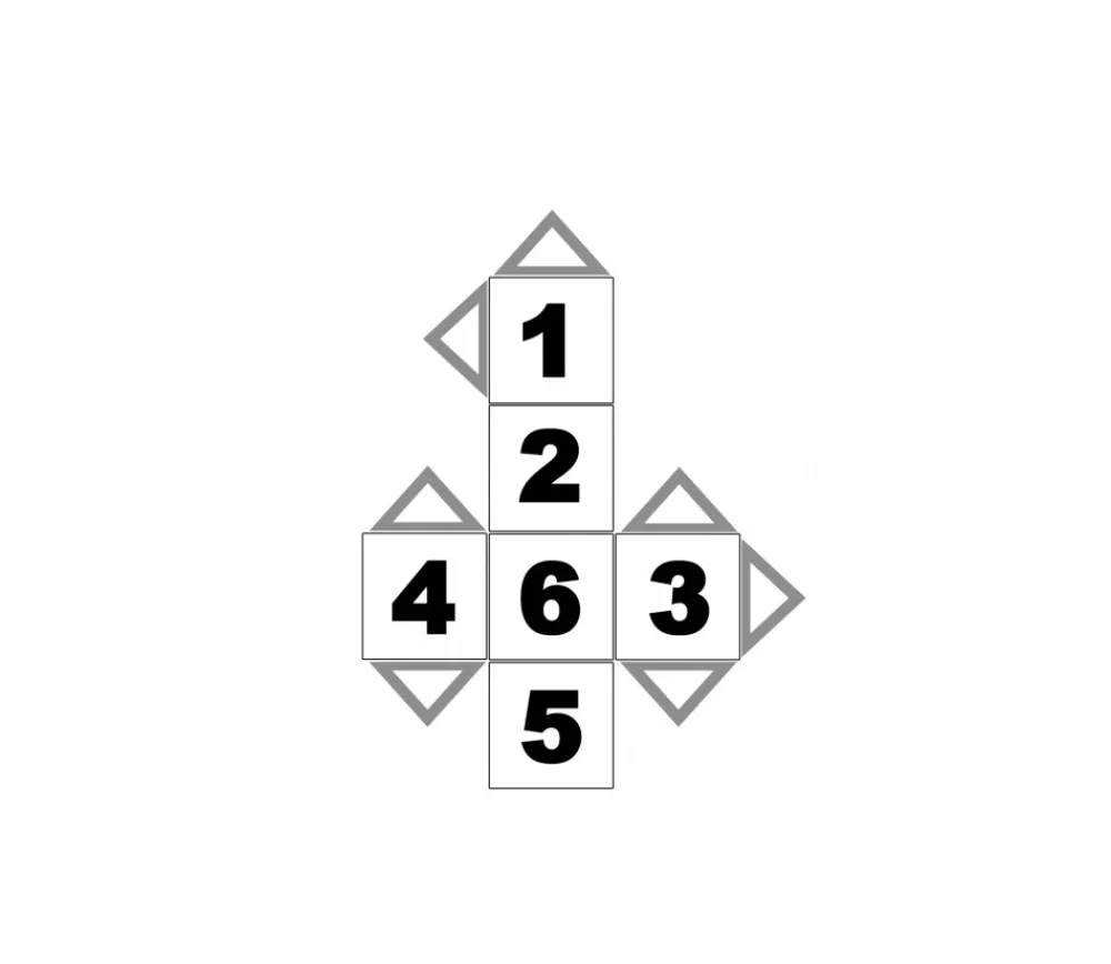 Tout Pour le Jeu Dé à jouer géant gratuit chiffre 1 à 6 pour jeu de société