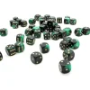 Tout Pour le Jeu Dé à jouer marbré vert/noir 16 mm
