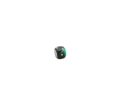 Tout Pour le Jeu Dé à jouer marbré vert/noir 16 mm
