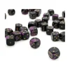 Tout Pour le Jeu Dé à jouer marbré violet/noir 16 mm