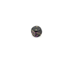 Tout Pour le Jeu Dé à jouer marbré violet/noir 16 mm