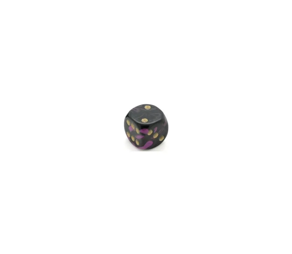 Tout Pour le Jeu Dé à jouer marbré violet/noir 16 mm
