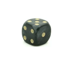 Tout Pour le Jeu Dé à jouer nacré noir de couleur 16 mm