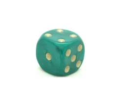 Tout Pour le Jeu Dé à jouer nacré vert de couleur 16 mm