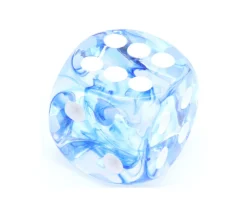 Tout Pour le Jeu Dé à jouer Nebula 16 mm bleu et blanc