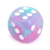 Tout Pour le Jeu Dé à jouer Nebula fluorescent 16 mm wisteria/blanc