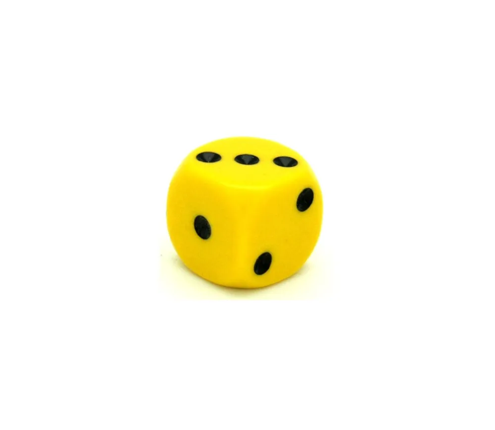 Tout Pour le Jeu Dé à jouer noir ou couleurs 18 mm points de 1 à 6 pour jeu de société à l'unité