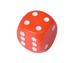 Tout Pour le Jeu Dé à jouer orange 16 mm standard points de 1 à 6 pour jeu de société à l'unité