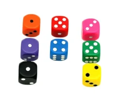 Tout Pour le Jeu Dé à jouer rose 16 mm standard points de 1 à 6 pour jeu de société à l'unité
