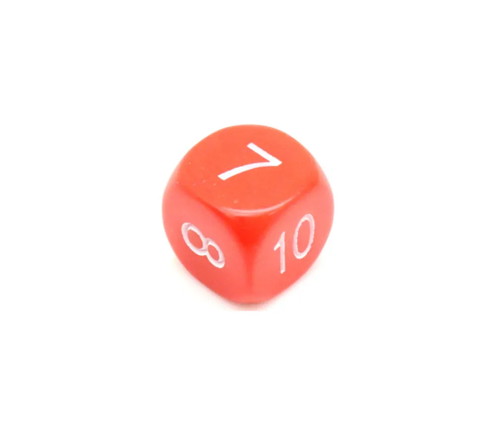 Tout Pour le Jeu Dé à jouer ROUGE 16 mm chiffres 7 à 12
