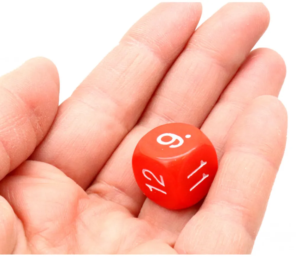 Tout Pour le Jeu Dé à jouer ROUGE 16 mm chiffres 7 à 12