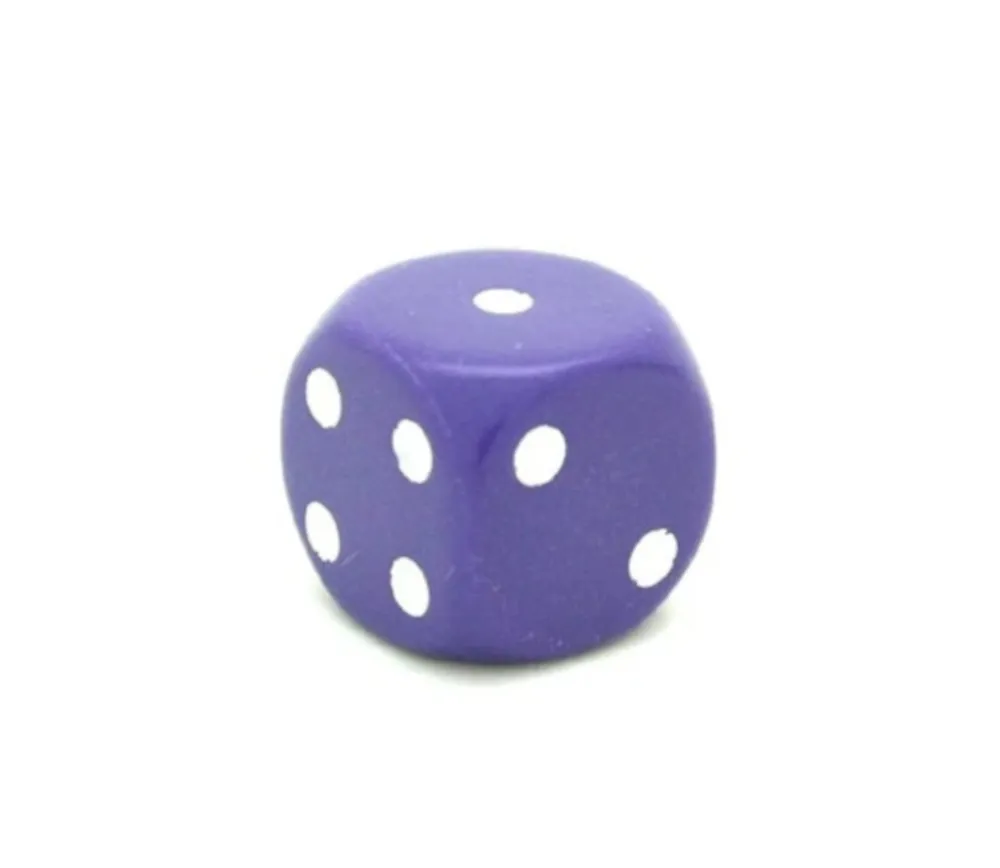 Tout Pour le Jeu Dé à jouer violet 16 mm standard points de 1 à 6 pour jeu de société à l'unité
