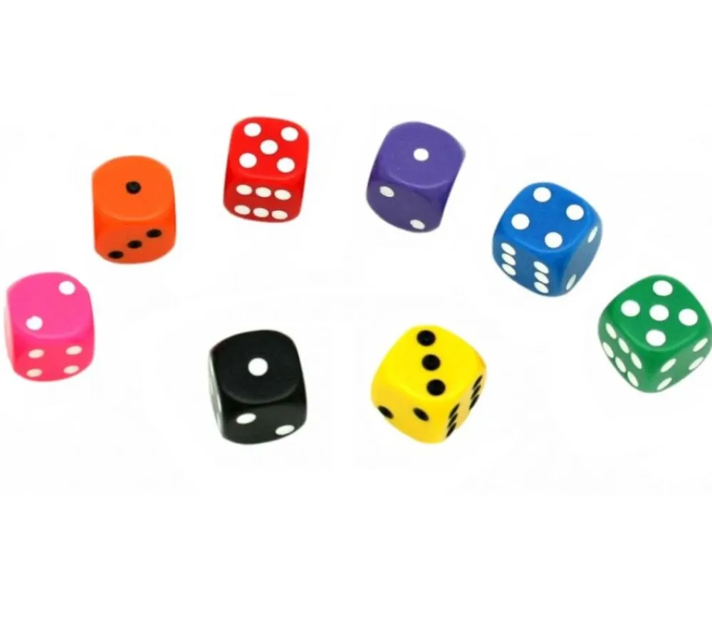 Tout Pour le Jeu Dé à jouer violet 16 mm standard points de 1 à 6 pour jeu de société à l'unité