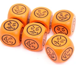 Tout Pour le Jeu Dé à jouer visage content pas content 16 mm en bois