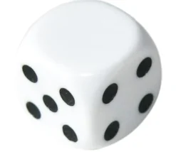 Tout Pour le Jeu Dé 16 mm 1 face neutre et 5 faces points plastique