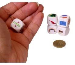 Tout Pour le Jeu Dé 16 mm en bois coloré : 6 faces personnalisées avec vos images