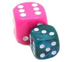 Tout Pour le Jeu Dé 12 mm en plastique interférence effet irisé vert bleu métallique