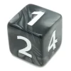 Tout Pour le Jeu Dé 25 mm noir nacré de 1 à 6 noir pour jeux