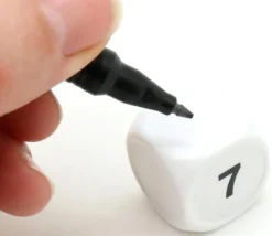Tout Pour le Jeu Dé 22 mm plastique blanc neutre - faces creux rond