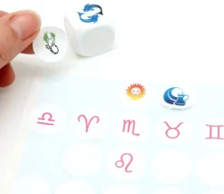 Tout Pour le Jeu Dé 22 mm plastique blanc neutre - faces creux rond