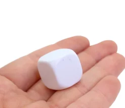 Tout Pour le Jeu Dé 18 mm plastique neutre à personnaliser blanc