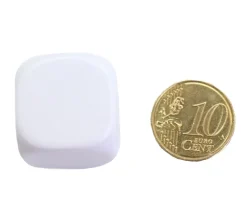 Tout Pour le Jeu Dé 22 mm plastique neutre à personnaliser blanc