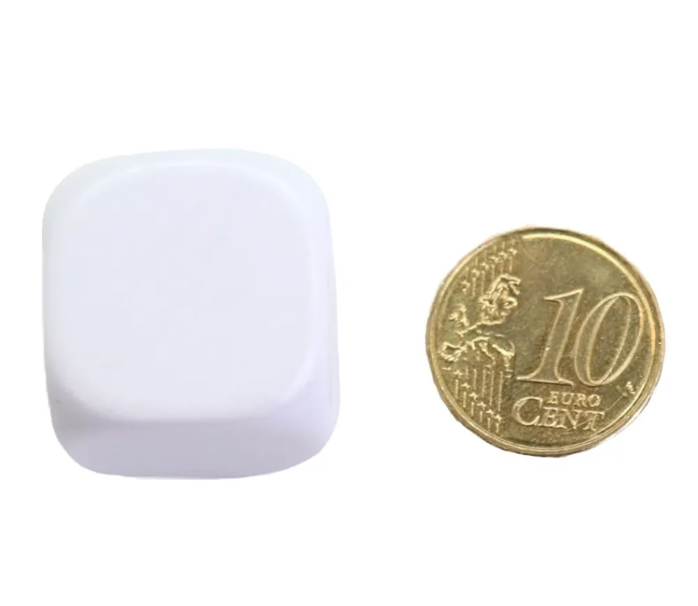 Tout Pour le Jeu Dé 22 mm plastique neutre à personnaliser blanc