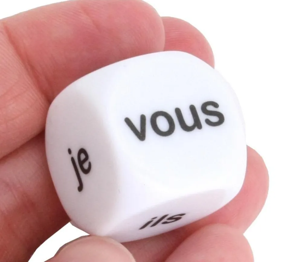 Tout Pour le Jeu Dé 22 mm pronom personnel je tu elle nous vous ils