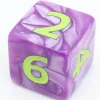 Tout Pour le Jeu Dé 25 mm violet nacré de 1 à 6 pour jeux