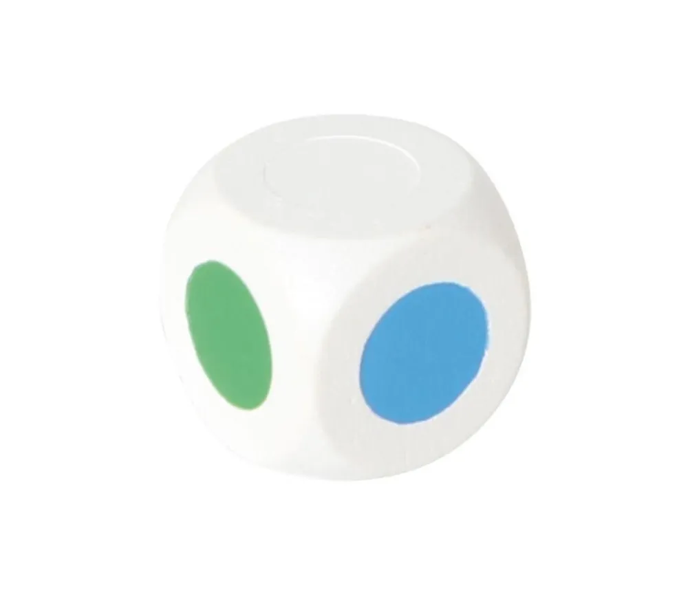 Tout Pour le Jeu Dé 4 points couleurs 18 mm RVBJ et 2 blancs