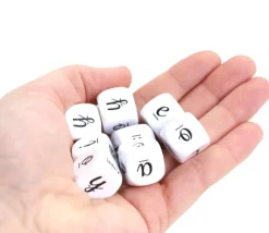 Tout Pour le Jeu Dé 6 voyelles aeiouy lettres 16 mm