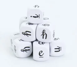 Tout Pour le Jeu Dé 6 voyelles aeiouy lettres 16 mm