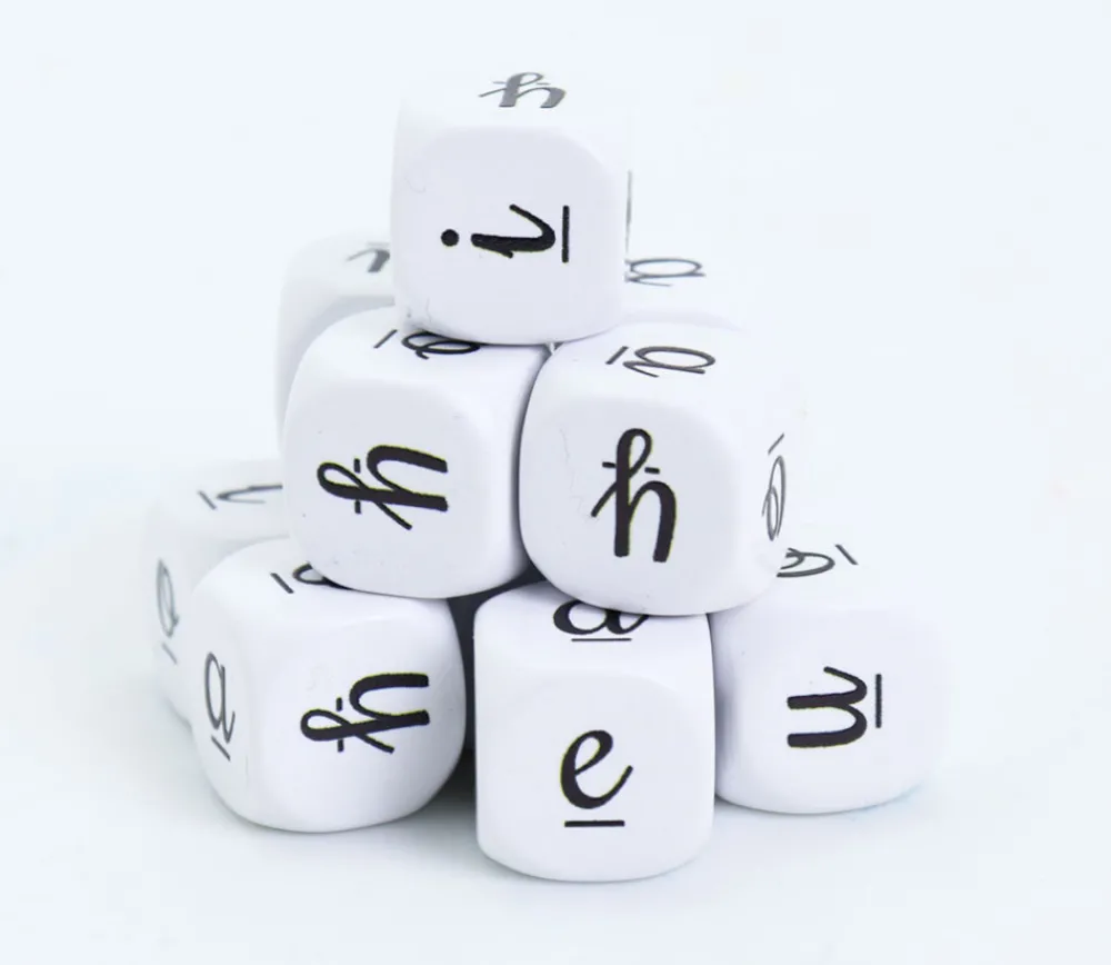 Tout Pour le Jeu Dé 6 voyelles aeiouy lettres 16 mm