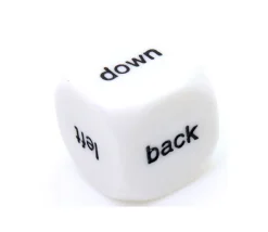 Tout Pour le Jeu Dé anglais directions up, down, right, back, forward