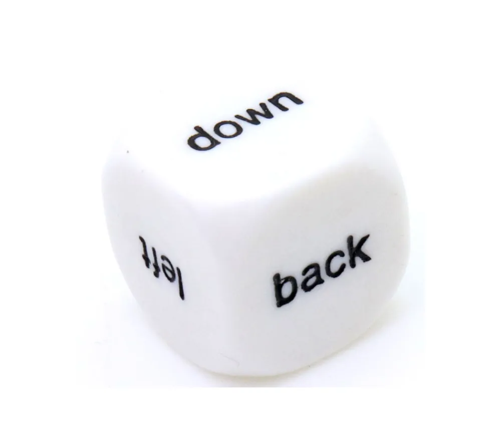 Tout Pour le Jeu Dé anglais directions up, down, right, back, forward