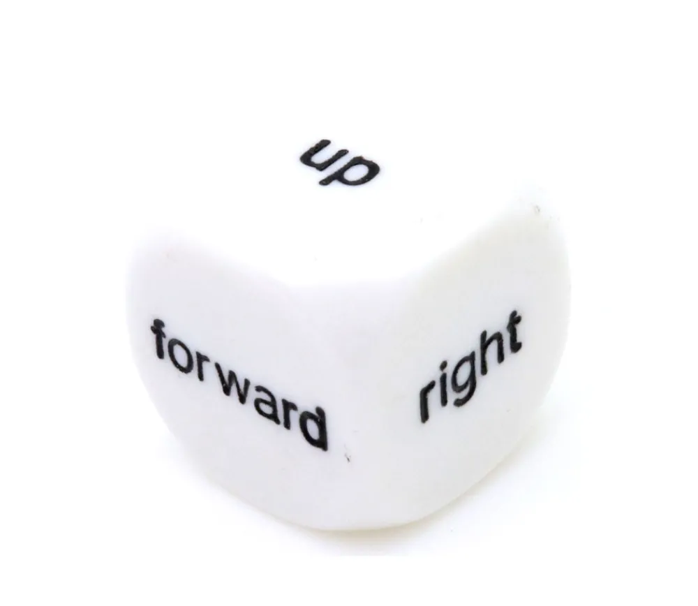 Tout Pour le Jeu Dé anglais directions up, down, right, back, forward