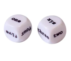 Tout Pour le Jeu Dé anglais one to six 16 mm
