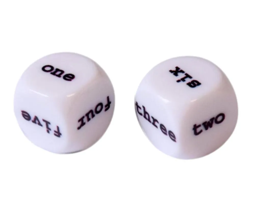 Tout Pour le Jeu Dé anglais one to six 16 mm