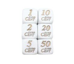 Tout Pour le Jeu Dé avec centimes euros de 1 à 50 cent