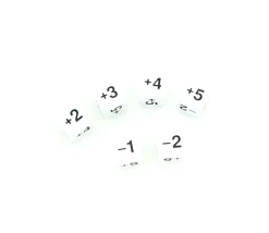 Tout Pour le Jeu Dé avec points -1+2-2+4+3+5 de 22 mm