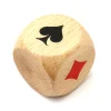 Tout Pour le Jeu Dé belote bois 3 cm atout symbole des cartes