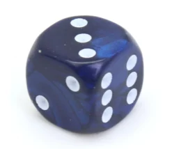 Tout Pour le Jeu Dé bleu interférence 12 mm points blancs