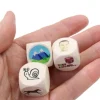 Tout Pour le Jeu Dé bois 2 cm personnalisé : 6 faces personnalisées avec vos images